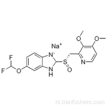 6- (Difluormethoxy) -2 - [(S) - [(3,4-dimethoxy-2-pyridinyl) methyl] sulfinyl] -1H-benzimidazool-natriumzout CAS 160488-53-9